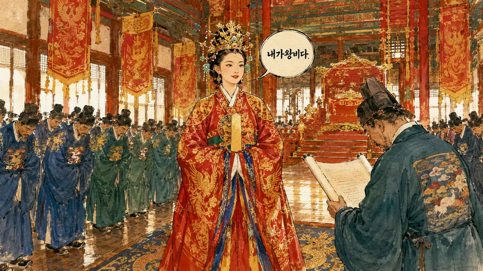 장희빈 사약 인현왕후 갑술환국 숙종 환국정치 풍자 만평