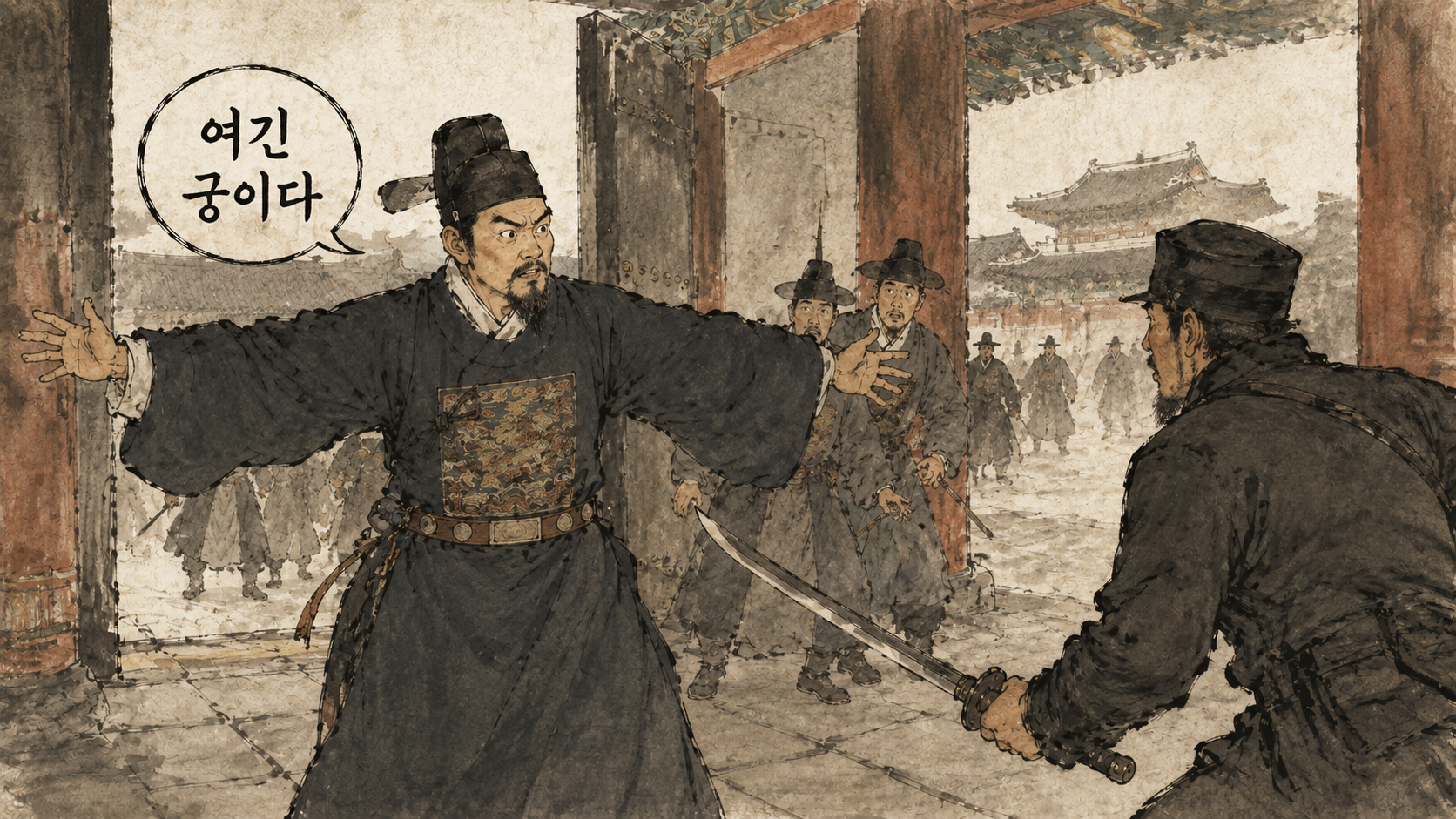 을미사변 명성황후 시해 만평한국사 이경직 만평해설