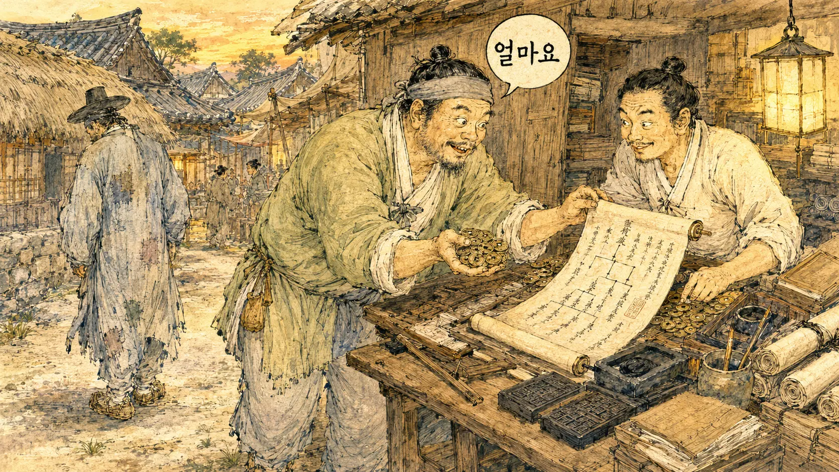 조선 족보 위조 만평 해설 만평한국사