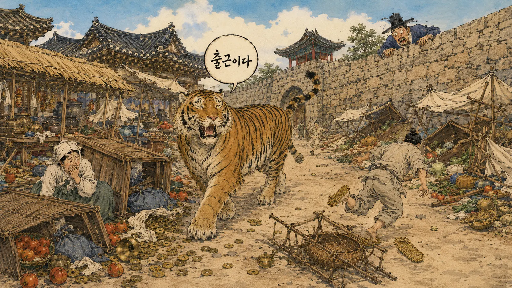 호랑이 한양 출몰 조선시대 도성 시장