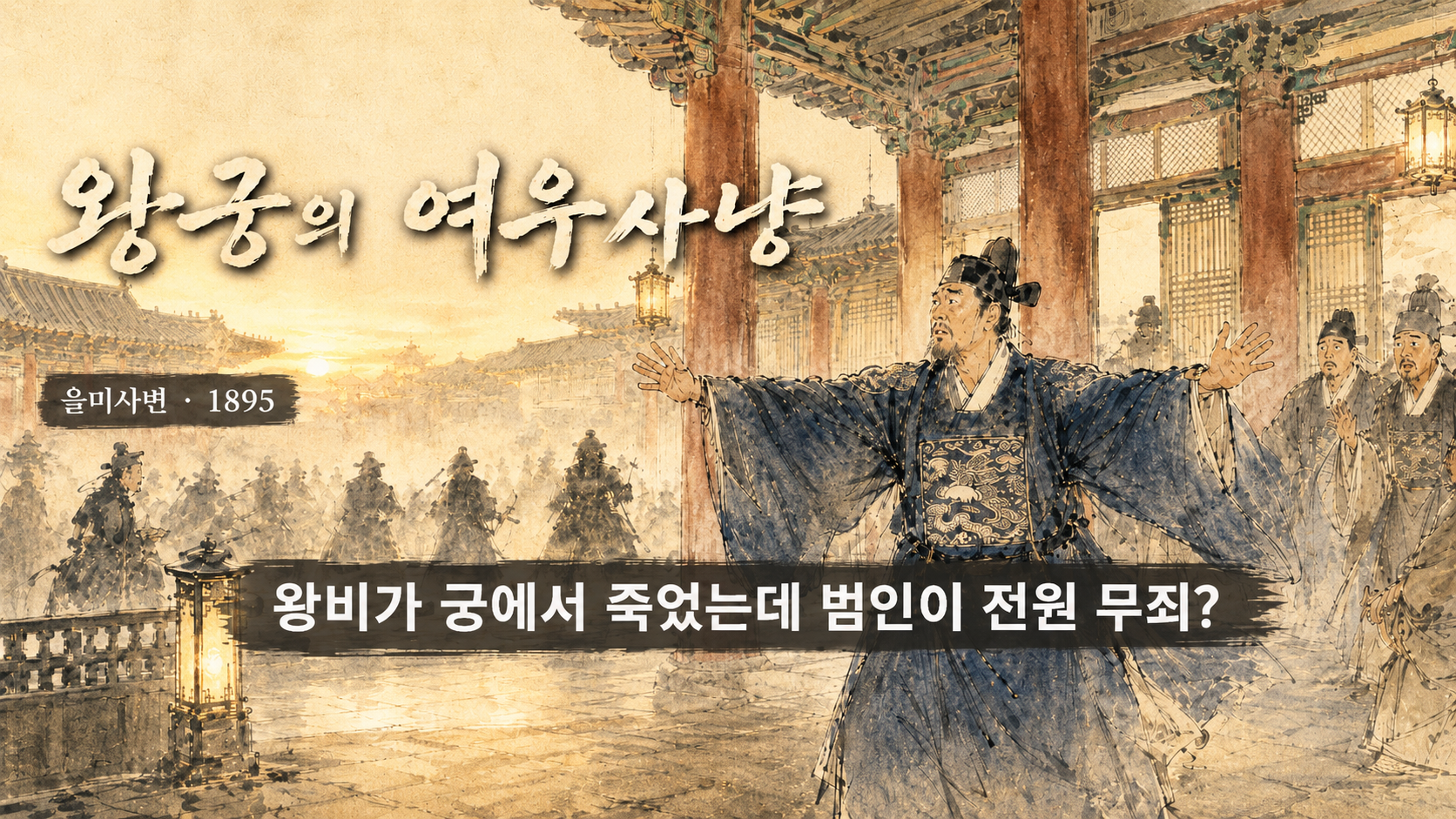 을미사변 명성황후 시해 만평한국사