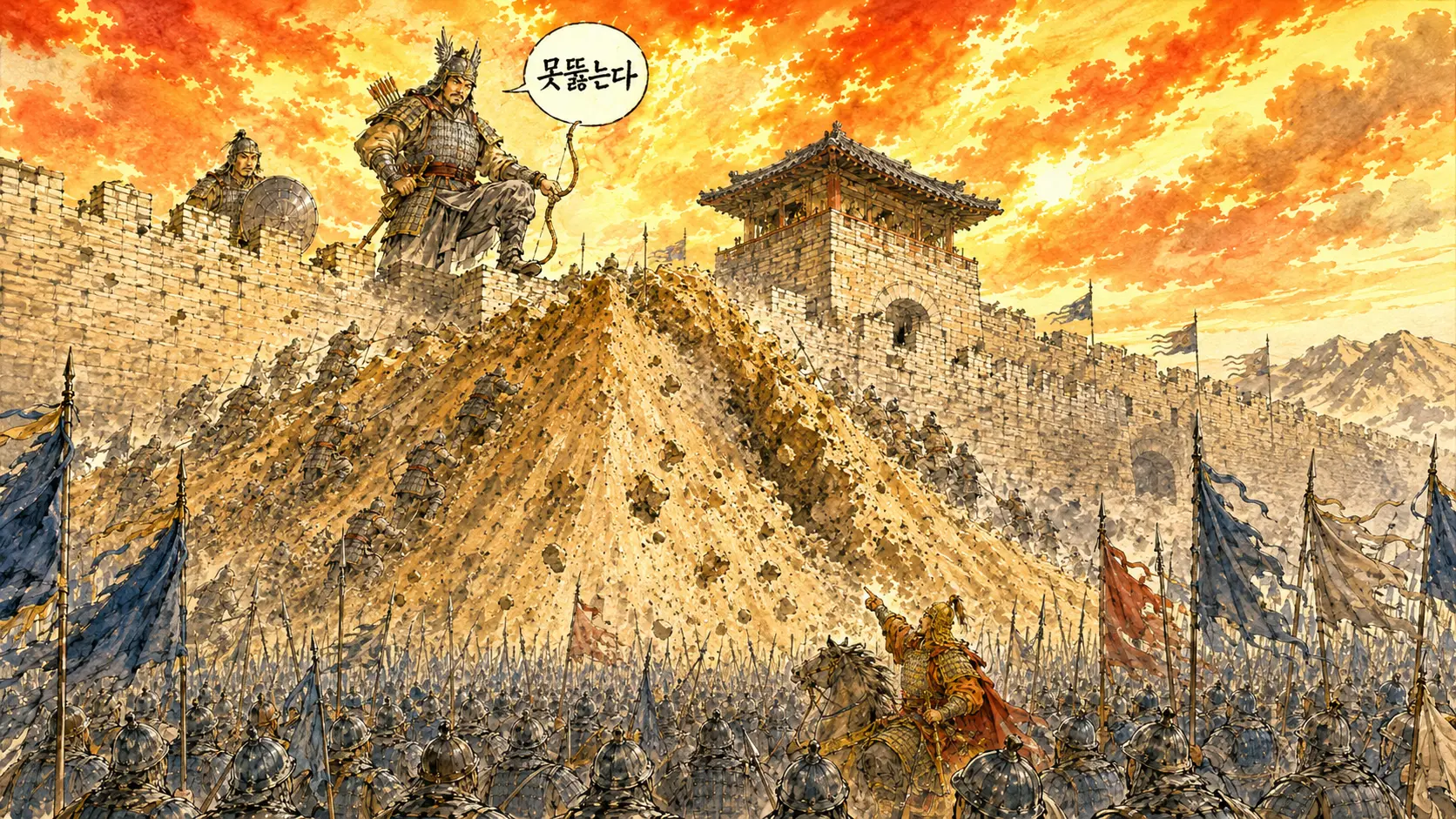 안시성 전투 만평 고구려 성주 당태종 645년